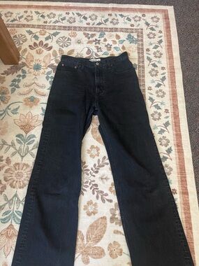 Abercrombie & Fitch Black High-Rise Relaxed Jeans